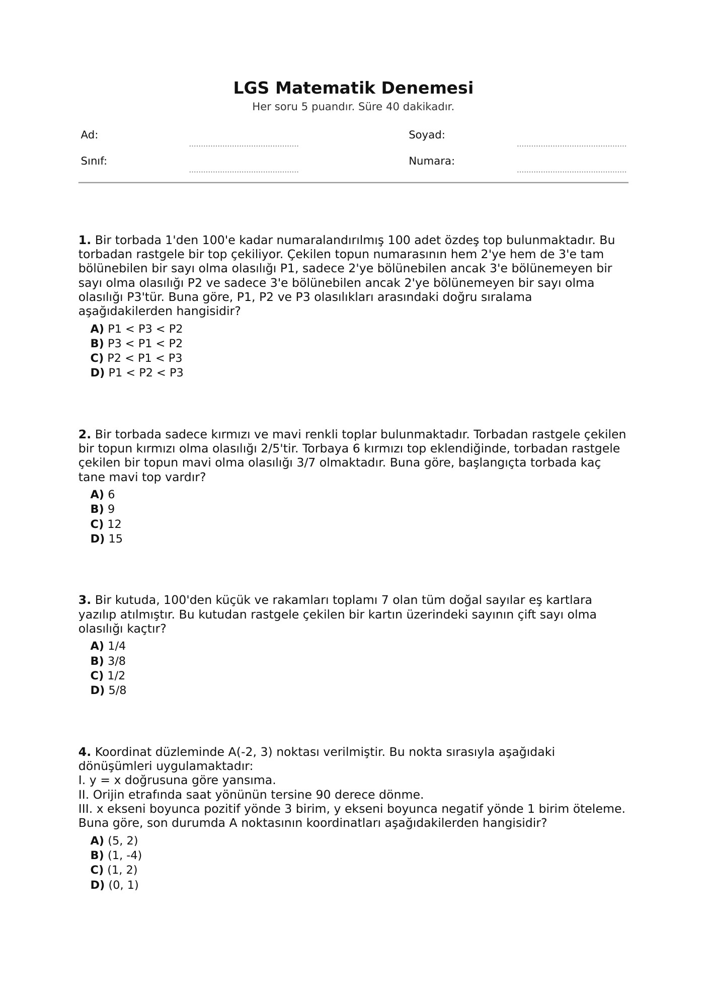 Öğrenci kâğıdı